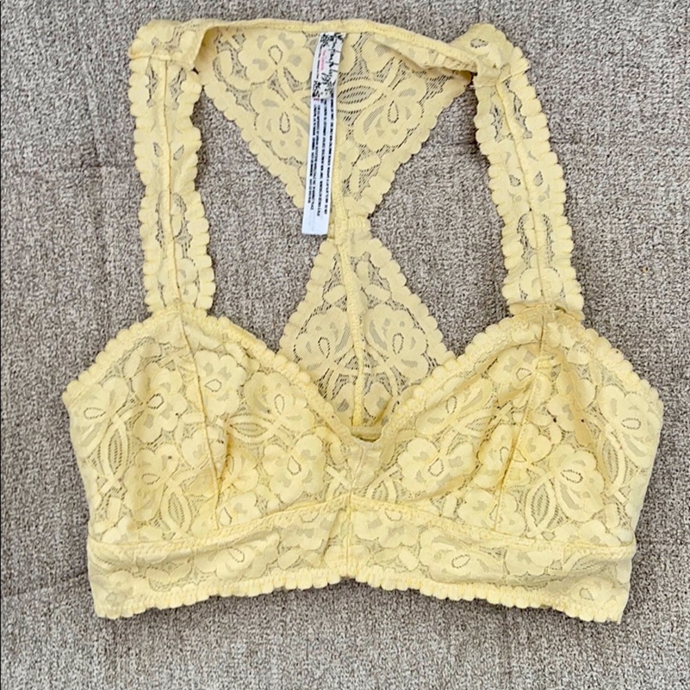 Free People Bralette yellow